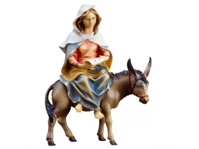 Ul. Hl. Maria auf Esel mit Jesukind oder Buch  color